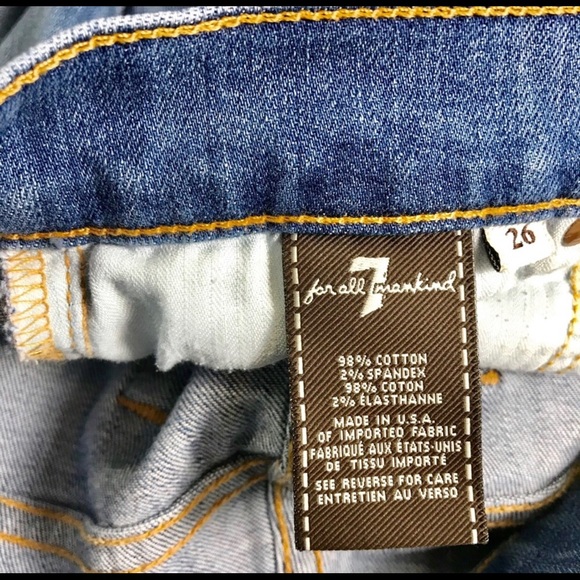 🔥EUC 7 For All Mankind High Waist Straight Jeans - Picture 6 of 8